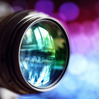camera lense closeup