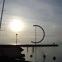 Tramonto a Losanna Ouchy
